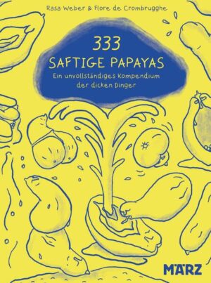 333 saftige Papayas ist ein affirmatives, hoch unwissenschaftliches und spielerisches Kompendium zur Bezeichnung unserer Genitalien. Die Papaya ist zweigeschlechtlich und vieldeutig. So wird diese Frucht zur Leitfigur und Sinnstifter:in einer neuen sexuellen Spielfreiheit und dient außerdem als Lehrmittel in der Gynäkologie. Der Diskurs für einen gleichberechtigten Sprachgebrauch wurde zumindest in der Medizin schon angestoßen. Dennoch finden sich selbst in LGBTQIA*-Kreisen nur wenig positiv besetzte Bezeichnungen des dritten Geschlechts. Flore de Crombrugghe und Rasa Weber wehren sich gegen diese Sprachlosigkeit auf so lehrreiche und anschauliche wie unterhaltsame Weise: Von Affenkinn bis Zungenbrecher bietet der liebevoll illustrierte Band eine Auswahl an provokanten, juicy, sinnlichen und non-binären Begriffen für unsere großen und kleinen dicken Dinger.