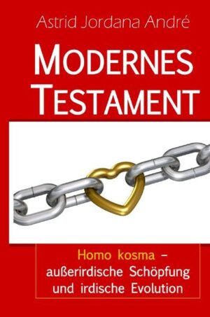 Das Moderne Testament hätte eigentlich auch Modernes Manifest heißen können. Es sucht aus weiblicher Sicht den Link der Menschheit in Vergangenheit, Gegenwart und Zukunft und geht davon aus, dass die Menschen sowohl eine Schöpfungsgeschichte als auch eine irdische Evolution miteinander verbinden. Schöpfung oder Evolution? Beides gehört untrennbar zusammen, betrachtet man die Entwicklung der Erde aus wissenschaftlich-technologischer Sicht. Dabei wurde die Bedeutung der Frauen für die Entwicklungen weitestgehend unterschätzt und kaum betrachtet, obwohl besonders sie das Potential besitzen, die Welt zu befrieden und die individuell so unterschiedlichen Lebensentwürfe miteinander zu versöhnen. Das Moderne Testament geht aus biotechnologischer Sicht und historischen Recherchen den Thesen nach, dass unsere Erde die Kopie eines oder mehrerer Mutterplaneten im All ist und wir alle Schöpfungen unserer außerirdischen Verwandten sind, die sich jeweils in ihren Entwicklungslinien evolutionär entwickelten. Die Erkenntnis, dass wir alle Homo kosma sind, die sich erst über den Weg des Homo kultus zum Homo sapiens befinden, wird hoffentlich, vergangene und gegenwärtige Herausforderungen besser bewältigen helfen und einen Beitrag zur Versöhnung auf der Welt leisten.