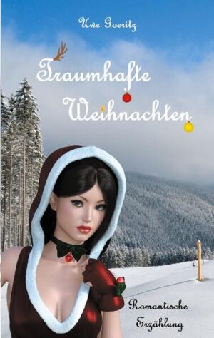 "Traumhafte Weihnachten" Altersfreigabe: ab 16 Jahren Melissa ist todunglücklich. Sie ist alleine und das Weihnachtsfest wird auch in diesem Jahr wieder einfach nur fürchterlich werden. Während alle ihre Kolleginnen sich eifrig auf das große Fest der Liebe und Familie vorbereiten, hat sie nichts, worauf sie sich freuen kann. Doch dann wird sie bei Dreharbeiten zu einem weihnachtlichen Werbespot von einem Scheinwerfer am Kopf getroffen und in eine Parallelwelt katapultiert, wo alles so ist, wie sie es sich schon immer gewünscht hatte, aber ist das wirklich real? Oder nur ein Traum, aus dem sie jederzeit wieder in ihrem bisherigen unglücklichen Leben erwachen könnte? Weitere Informationen finden Sie unter http://romantik.goeritz-netz.de/