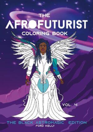 Afrofuturism plays with the past, present and the future. Where time is fluid and open to endless possibilities. Like the queer and trans divine these spaces are magical and allow us to reconsider how our realities and identities are constructed. Afrofuturism allows adventures to come alive within Africa and the Diaspora. The Black AstroMagic infuses celestial themes and astrological symbolism, allowing for moments to re-imagine and reshape the future. It explores our connection to spirituality, mysticism, nature, technological reworkings and the gender dissidence. The Black AstroMagic is a way of bringing the, Astrological, Spiritual , Imagined and Curated traditions of the African diaspora together. The Black AstroMagic has become more than a tool for survival but a mental or physical space where people in the African Diaspora can thrive. One where Black queer and trans people also have central roles. A future where Myths and legends are merged into new realms. Where Representation can be explored and reexamined. The Afrofuturist Coloring Book - Volume Four, The Black AstroMagic Edition is the fourth Coloring book in the series. It features different Black AstroMagic motivational prompts as well as 25 illustrated drawings with images of Afro-Cyborgs, Mermaids, Centaurs, Warriors, Mystic Beings, Recycled-Techborgs and much more! Pick your medium of choice, whether crayons or coloring pencils and let the pages inspire you. Coloring books are for all ages to enjoy! Have fun! Afrofuturist Themed Coloring book - 25 Single sided Illustrations, ideal for framing your favorite ones! - Various Afrofuturist inspired Black AstroMagic prompts, for daily use. - An assortment of simple and intricate designs to accommodate most skill levels From Youth to Adults - Suitable for children aged 6+ - Hours of Afrofuturist themed fun