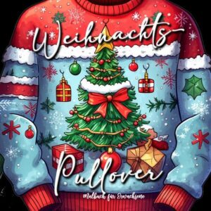 Weihnachts-Pullover Malbuch für Erwachsene Lustiges Weihnachtsmalbuch mit dem "ugly sweater" Trend aus den USA. Traditionell wird dort der hässlichste Pullover an Weihnachten gekürt. Das Malbuch beinhaltet 50 S. 22x22 cm weisse Rückseiten (kein durchdrücken, optimal zum aufhängen) viele tolle und umwerfend schlechte Weihnachtspullover zum Teil mit eingenähter Deko für maximalen Mut Das Malbuch ist ein tolles Geschenk für Nikolaus, Geschenk zum Wichteln, Geschenk zu Weihnachten oder für die Vorweihnachtszeit.