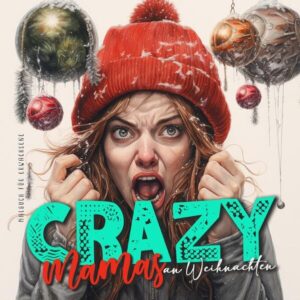 Crazy Mamas an Weihnachten! Jede Muter weiss es: Weihnachten kann alles sein, von völliger Verzückung bis Verzweiflung. Ein super lustiges Malbuch über crazy Mamas, die alles geben, um Weihnachten toll zu machen. Und weil ausmalen stressreduzierend und beruhigend wirkt, ist das ein wunderbarer Weg zu mehr Gelassenheit. Das Malbuch beinhaltet 22x22cm 60 Seiten schwarze Rückseiten (damit nichts durch drückt, optimal zum aufhängen) Mütter von hysterischen Lachanfällen bis völliger Hilflosigkeit super lustige Portraits Das Malbuch ist ein tolles Geschenk für alle Mamas, die Entspannung und Spass brauchen.