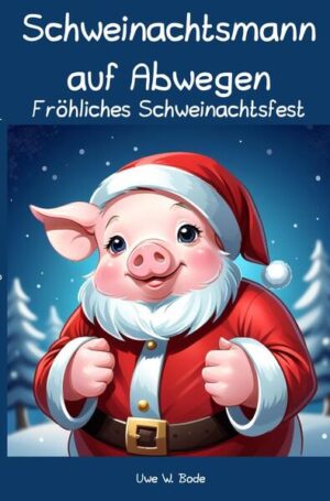 Die Nacht brach herein über den verschneiten Nordpol, als sich etwas Magisches ereignete. In der festlich geschmückten Werkstatt der Elfen gab es ein lautes "Oink", gefolgt von einem Glitzern in der Luft. Plötzlich stand da nicht mehr der vertraute, kugelbäuchige Weihnachtsmann, sondern ein kleines rosafarbenes Schwein mit einer roten Zipfelmütze auf dem Kopf. "Was zum Schlitten ist das denn?" rief einer der überraschten Elfen aus, während die Rentiere draußen vor dem Fenster mit weit aufgerissenen Augen das magische Geschehen beobachteten. Das kleine Schweinchen, das sich nun in der ungewohnten Rolle des Schweinachtsmanns befand, sah genauso erstaunt aus wie alle anderen. Es wackelte mit seiner kleinen Schweinsnase und grunzte unschuldig. "Ähm, ich fürchte, da ist wohl etwas schiefgegangen", murmelte ein Elf namens Wimpel. "Das sollte doch der Weihnachtsmann sein, oder?" Willkommen in der schweinachtsmannigen Welt voller Glanz, Lachen und festlichem Wirbel! Wir entführt dich in dieser Geschichte an den Nordpol, wo ein liebenswertes Schwein in die Rolle des Geschenkeverteilers schlüpft. Von fliegenden Schlitten über schweinige Geschenkverwechslungen bis hin zu skurrilen Reisen um die Welt - begleite das rosafarbene Schwein auf einem turbulenten Abenteuer, das nicht nur Elfen, Rentiere und Kinder, sondern auch den Weihnachtsmann selbst überrascht. Frohe Schweinachten!