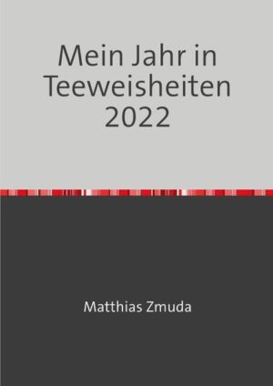 Jede Woche haben mich die Teeweisheiten eines bekannten Kräutertees zu kleinen Geschichten inspiriert. Die Geschichten sind plötzlich in meinem Kopf und müssen nur niedergeschrieben werden. Sie sind größtenteils autobiografisch und beschreiben meine Erfahrungen mit Niederschlägen, Erfolgen, aber auch meinen teils steinigen Weg hin ein selbstbewusster, schwuler Mann zu werden.