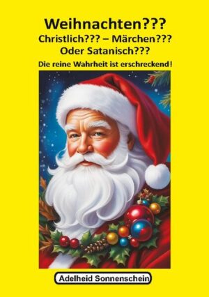 Überall denken die Menschen, Weihnachten sei das hervorragendste christliche Fest. Heutzutage nehmen sie sogar an, JESUS sei am 25. Dezember geboren und die Bibel würde diesen Tag aussondern, damit er von den Christen besonders gefeiert wird. Das versuchen religiöse Funktionäre uns heute nach wie vor in ihren kirchlichen Märchenstunden zu er-zählen. DOCH DAS IST EINE TÄUSCHUNG und infame Lüge! Es gibt bestimmte Fakten, die wir kennen sollten. Lasst uns, die wir angeblich eine christliche Nation sind, aufhören, in Unwissenheit zu leben!!! Weihnachten ist jedoch alles andere als Christlich. Es ist das völlige Gegenteil. Es gibt zwei verschiedene Personen. Jesus Christus soll am 24. Dezember 0000 geboren sein, und die Mutter soll Maria geheißen haben. Der echte Sohn Gottes ist jedoch am 11. September 0003 v. d. Zw. geboren als Jude, und seine jüdische Mutter hieß Mirjam. Jeder der sich Christ oder entschiedener Christ nennt, sollte dieses Buch dringend lesen! Die meisten Menschen wollen nicht wirklich wissen, wann der echte Sohn Gottes von Israel geboren wurde, weil dies bedeutet, dass sie aufhören müssen, Weihnachten zu feiern!!!