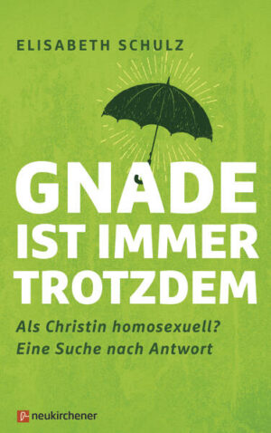 Elisabeth Schulz ist gläubige Christin, überzeugte Bibelleserin und aktives Mitglied in ihrer Gemeinde. In vielen christlichen Gemeinden gilt nach wie vor Homosexualität (praktiziert oder nicht) als der Inbegriff von Sünde. Als Elisabeth sich eingesteht, dass sie homosexuell empfindet und dies ein untrennbarer Teil von ihr ist, beginnt für sie ein schwerer innerer Kampf. Neben der Befürchtung, dass sich Familie, Freunde und Gemeindeumfeld von ihr entfremden, quält sie vor allem diese eine Frage: Ist sie in Gottes Augen eine Sünderin? Im Leben wie auch mit höllischen Konsequenzen? In Gesprächen und einschlägiger Literatur wird sie nicht wirklich fündig - immer offen bleibt für sie die Frage nach dem Wesen der Sünde. Also macht sich die Juristin selbst auf die Suche - mit logischem Scharfsinn, umfangreichem Wissen zur kontroversen Diskussionslage und dem glühenden Wunsch, ihr Christsein und damit ihre Gottesbeziehung nicht aufgeben zu müssen. Je länger sie in der Bibel auf Spurensuche geht, desto mehr wird klar: Der eigentliche Fokus gebührt der Gnade Gottes. Ein Buch mit erhellenden Erkenntnissen, die nicht nur homosexuell empfindende Menschen betreffen, sondern uns alle.