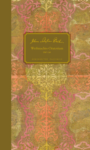 Das Weihnachts-Oratorium mit seinen sechs Teilen ist unzähligen Menschen weltweit ans Herz gewachsen. Was für den Hörer heute so klingt, als könnte es nie anders gewesen sein, geht in Wirklichkeit teilweise auf frühere eigene Werke Bachs zurück, die er für die neue Bestimmung umtextete und musikalisch anpasste. Gleich beim ersten Choreinsatz ‚verrät‘ sich Bach, wie im Autograph zu sehen ist: Als Text unterlegte er zunächst die ursprüngliche, aus einer Glückwunsch-Kantate stammende Fassung Tönet ihr Pauken, die er dann durchstrich und durch das berühmte Jauchzet, frohlocket ersetzte. Das Autograph zeigt auch an weiteren Stellen Spuren solcher Übernahmen. Andere Korrekturen lassen den Leser quasi dem Komponisten über die Schulter schauen, wie er eine Arie schrittweise in die heutige Form brachte und auch bei kleinen Rezitativen um ihre endgültige Fassung rang. Daneben finden sich Seiten in ebenmäßiger Reinschrift. Das nun erscheinende Faksimile dokumentiert das Autograph des Weihnachts-Oratoriums erstmals im hochwertigen Vierfarbdruck. Der Bach-Spezialist Christoph Wolff führt in die Entstehung des Werkes und die Charakteristika der Handschrift ein. Martina Rebmann (Staatsbibliothek zu Berlin) beschreibt die weitere Geschichte des Autographs.