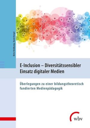 Das Autorenteam formuliert eine Theorie zum Lehren und Lernen mit digitalen Medien. Ziel ist ein gleichberechtigter Zugang für alle Mediennutzenden, unabhängig von deren Medienerfahrung, -kompetenz oder Lebenshintergrund. Auf dieser Grundlage formulieren Autorin und Autor zwei Qualitätsmerkmale für eine bildungsorientierte Mediendidaktik: Die explorative Neugier durch Umgang mit Medien über Medien fördern und Medien dem eigenen Erkenntnisinteresse gemäß einsetzen. Der Ansatz "E-Inclusion" soll zu einem produktiven Fachdiskurs der Medienpädagogik aus bildungs- und diversitätssensibler Perspektive beitragen. Der Band richtet sich an Medienpädagog:innen, Lehrer:innen und Sozialarbeiter:innen sowie an alle, die sich mit dem Thema Digitalisierung in pädagogischen Kontexten beschäftigen.