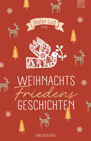 Die Welt sehnt sich nach Frieden - und das gerade zur Weihnachtszeit. Darum versammelt unser neuer Sammelband, herausgegeben von Stefan Loß, 10 weihnachtliche und bewegende Geschichten rund um das Thema Frieden von bekannten Autorinnen und Autoren, wie Andreas Malessa, Christoph Zehendner, Jürgen Werth, Rebecca Dernelle-Fischer u.v.m. Inhalt: Rebecca Dernelle-Fischer: Dennoch zählt jeder Stich Fabian Vogt: Friedensbringer Rüdiger Jope: Broiler mit Jesus oder Grillparadies Annekatrin Warnke: Verdiente Pause Christoph Zehendner: Versöhnung eiskalt Andreas Malessa: Abendlied Katrin Faludi: Der Störenfried Jürgen Werth: Sie hatte ihre Tochter seit Jahren nicht gesehen Susanne Ospelkaus: Hochwohlgeboren Jörg Kailus: Nur ein Staubkorn am Himmel