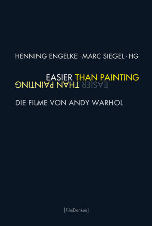 Easier Than Painting nimmt das filmische Werk von Andy Warhol erstmals in seiner gesamten Breite in den Blick. Das Buch versammelt namhafte Autoren aus Filmwissenschaft, Kunstgeschichte und Kulturwissenschaft, die sich aus einer Reihe ergänzender Perspektiven dem Werk nähern. Warhols lange verborgen gebliebene Filme sind möglicherweise der wichtigste Teil seines Werkes, denn seine ästhetische Konzeption scheint generell auf den Film ausgerichtet: Zwischen 1963 und 1968 konzentrierte er sich vornehmlich auf dieses Medium. Es entstanden etwa 600 Filme.Ihr Spektrum reicht von den Screen Tests berühmter Kunst- und Kulturpersönlichkeiten über die frühen minimalistischen Filme und experimentellen Narrative bis zu den kommerziell ausgerichteten Filmen der späten 1960er Jahre. Der Band zielt auf eine umfassende Neubewertung von Warhols Filmen.