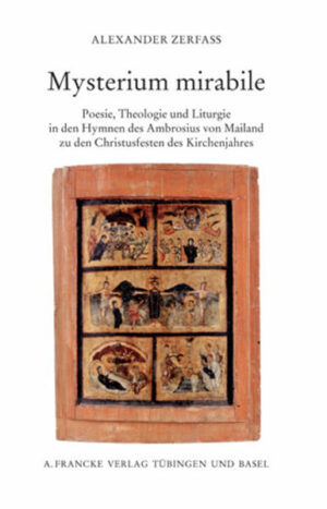 Die Hymnen des Bischofs Ambrosius von Mailand (374-397) waren für Jahrhunderte das normative Vorbild der Hymnendichtung und beeinflussten nachhaltig die Geschichte des Kirchengesangs. Die vorliegende Studie befasst sich mit den Liedern, die Ambrosius für die drei zu seiner Zeit in Mailand gefeierten Christusfeste schuf: Ostern ('Hic est dies verus Dei'), Weihnachten ('Intende qui regis Israel') und Epiphanie ('Inluminans altissimus'). Die Hymnen erweisen sich gleichermaßen als poetische Meisterwerke, Kompendien der altkirchlichen Theologie und erstrangige liturgietheologische Quellen. Ausführlich werden dabei liturgiehistorische Fragen nach der Entwicklung der Feste und die umstrittene Echtheitsproblematik der Hymnen behandelt, ebenso ihre Rezeptionsgeschichte bis hin zu den Übertragungen im deutschen Kirchenlied. Auf der Grundlage der Hymnen zeichnen sich Umrisse einer spezifisch christlichen Theologie des Festes ab, die in den kulturwissenschaftlichen Diskurs zur Festtheorie eingebracht werden.