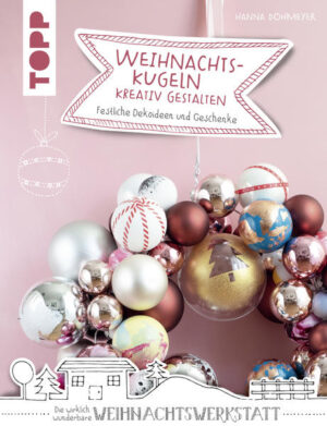 Rund und bunt gehören Weihnachtskugeln traditionell an jeden festlich geschmückten Weihnachtsbaum - und damit ist ihr Dienst auch schon getan. Doch die kleinen und großen Kugeln sind vielseitiger als Sie vielleicht denken. Mithilfe von wenigen einfachen Bastelmaterialien werden aus dem bekannten Baumschmuck: ein Adventskalender, ein weihnachtlicher Kranz, Geschenkanhänger oder gar ein Schneemann. Die Ideen sind so vielfältig wie die verwendeten Techniken. Jede Kugel kann gestaltet werden und ist fortan ein Unikat. Perfekt um damit das eigene Zuhause zu dekorieren oder Familie und Freunde individuell zu beschenken.