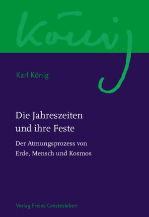 Im Rhythmus des Jahres Der schöpferische Umgang mit den heilenden Elementen der Jahresfeste wie Ostern, Johanni und anderen verbindet Erde, Mensch und Kosmos, denn, so Karl König: "... würden die Feste, wie das allmählich Wunsch der Zivilisation ist, abgeschafft werden - nicht nur der Mensch, sondern selbst die Erde käme aus ihrem Rhythmus und verlöre die Kraft des Atmens."