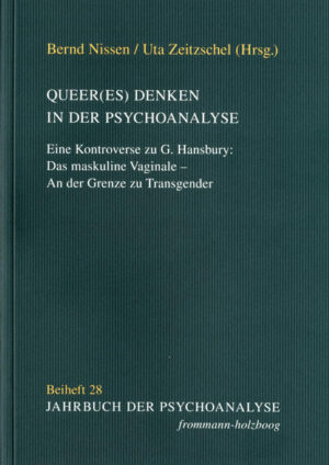 Hat die Psychoanalyse neue Entwicklungen verschlafen? Hilft queer(es) Denken, die Psychoanalyse wachzurütteln? Griffin Hansburys Arbeit »Das maskuline Vaginale und seine Verkörperung bei queeren Männern an der Grenze zu Transgender« provoziert sowohl behandlungstechnisch wie auch klinisch-theoretisch. Begegnet er seinem Patienten unvoreingenommen frisch in den Sitzungen oder missachtet er Grenzen? Gelingt ihm ein neuer Blick auf psychogenetische und theoretische Dimensionen oder folgt er auf Kosten des Patienten einer überwertigen Idee? Das Beiheft des Jahrbuchs der Psychoanalyse hat Dana Amir, Leticia Glocer Fiorini, Howard B. Levine, Franco De Masi und Bernd Nissen um Kommentare gefragt, die sich pointiert mit Hansburys Arbeit auseinandersetzen.