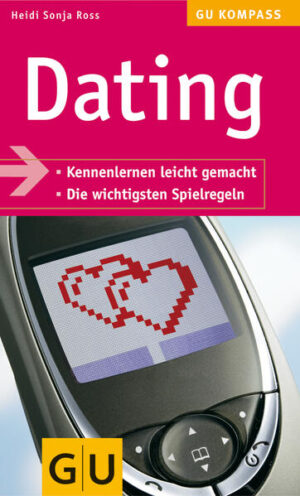 Wie mache ich beim Date einen guten Eindruck? Was tue ich, wenn sich mein Gegenüber als Fehlbesetzung entpuppt? Und was ist bei einem Blind Date zu beachten? Kompetente Antworten auf diese und viele andere Fragen bietet dieser Kompass. Doch woher ein Date nehmen und nicht stehlen? Auch hier weiß der Dating-Kompass Rat. Ob Internet, Speed-Dating oder Singlebörsen: Heidi Sonja Ross vermittelt jedem "Topf" den ganz persönlichen Weg zum passenden "Deckel". Auch Themen wie gleichgeschlechtliches Dating, Sicherheit beim Blind Date oder Sex nach der ersten Verabredung kommen zur Sprache.