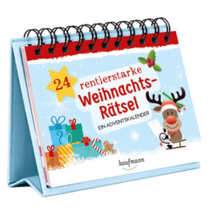 Ein Adventskalender für Rätselfans - Mit 24 weihnachtlichen Rätseln durch den Advent Mit diesem Adventskalender kommt keine Langeweile auf: 24 verschiedene Weihnachtsrätsel laden zum Knobeln und Rätseln ein und bieten Spaß und Spannung für jeden Tag im Advent. Dieser Weihnachtskalender zum Aufstellen hält für jeden Tag im Advent ein weiteres Rätsel in weihnachtlichem Gewand bereit. Ein etwas anderer Adventskalender und das passende vorweihnachtliche Geschenk oder kleine Mitbringsel für Rätselfreunde. 24 rentierstarke Weihnachtsrätsel: • dekorativ und unterhaltsam: Der Kalender wird zu 1. Dezember aufgestellt und kann den ganzen Advent über stehen bleiben • jeden Tag kann ein weiteres Blatt umgeblättert und ein neues Rätsel gelöst werden • perfekt als Geschenk: Kleinigkeit / Mitbringsel • schön gestaltet • wenn's zu schwer sein sollte: Mit Lösung jeweils auf der Rückseite Ein Weihnachtskalender für Erwachsene, ältere Kinder oder Jugendliche mit vielen verschiedenen cleveren Rätseln und Knobelaufgaben: Worträtsel, Zahlenrätsel, Bilderrätsel, Logicals, Sudoku, ... Viel Spaß beim Knobeln!