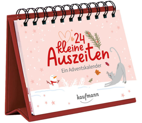 Achtsam durch den Advent - Ein Adventskalender zum Aufstellen Zum Innehalten, Besinnen und Genießen. Dieser Weihnachtskalender zum Aufstellen hält für jeden Tag im Advent ein Gedichten, eine kleinen Ermutigungen, Denkanstößen und Ideen, um sich selbst etwas Gutes zu tun bereit. Dieser Adventskalender bringt intensive Weihnachtsfreude. 24 kleine Auszeiten: • dekorativ und inhaltsreich: Der Kalender wird zum 1. Dezember aufgestellt und kann den ganzen Advent über stehen bleiben • jeden Tag kann ein Blatt umgeblättert und ein weiterer schöner Text gelesen werden • perfekt als Geschenk: Kleinigkeit / Mitbringsel • schön gestaltet