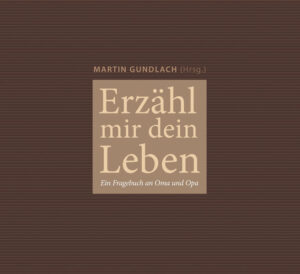 "Das sollte man eigentlich mal aufschreiben!" Die meisten tun es nicht, deswegen werden so viele Lebenserinnerungen vergessen! Dieses Buch hilft mit klugen Fragen, viel vom Leben der eigenen Eltern bzw. Großeltern zu dokumentieren und aufzubewahren. So entsteht ein unbezahlbarer Schatz an Erinnerungen. In diesem Buch finden Sie viele allgemeine Fragen zum Leben der Großeltern, außerdem ist Platz für eigene, persönliche Fragen, die Kinder und Enkel noch ergänzen wollen. Und jede Menge Platz für Geschichten und Episoden in einem ästhetisch ansprechenden Design.