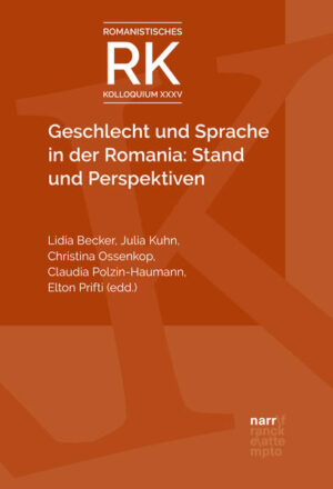 Die hier versammelten Beiträge des XXXV. Romanistischen Kolloquiums widmen sich aktuellen Fragestellungen zum Thema ,Geschlecht und Sprache' unter besonderer Berücksichtigung der Diskussion in unterschiedlichen Gebieten der Romania. Dabei wird auch der gesellschaftspolitischen und interdisziplinären Dimension des Themas Rechnung getragen. Nach einer kritischen Präsentation aktueller Debatten und Forschungsfelder der Genderlinguistik und Queeren Linguistik befassen sich drei Beiträge aus unterschiedlichen Blickwinkeln mit Leitfäden zur sprachlichen Gleichbehandlung der Geschlechter. In fünf weiteren Artikeln wird die Geschlechterreferenz in der italienischen und französischen Pressesprache sowie in galicischen Urkunden des Spätmittelalters untersucht, bevor abschließend der Zusammenhang zwischen Genderdiskursen und Ideologien in unterschiedlichen Kontexten thematisiert wird.