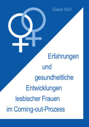 Leider hat der Verlag Springer Fachmedien Wiesbaden GmbH es versäumt, dem Buchhandel eine Inhaltsangabe zu dem Buch "Erfahrungen und gesundheitliche Enwicklungen lesbischer Frauen im Coming-out-Prozess" von Gisela Wolf zur Verfügung zu stellen. Das ist bedauerlich, aber wir stellen unseren Leser und Leserinnen das Buch trotzdem vor.