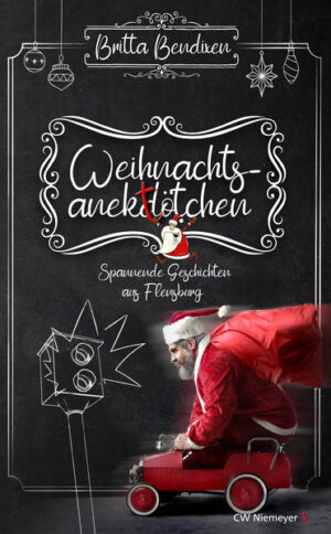 Besinnliche Weihnachten? Nicht überall, denn während einem an der Flensburger Förde von überall her Weihnachtslieder ins Ohr dudeln, wird die Jagd nach Geschenken zur Nebensache. Etliche Täter müssen gefasst werden, weil im Geheimen entführt, gemordet und ermittelt wird. Ein Serienkiller hinterlässt seltsame Zeichen, ein junges Mädchen will den Mörder ihrer Schwester überführen, dann sorgt eine Bombendrohung für Aufregung, und am Heiligabend wird ein Anwalt erschlagen. Grund genug für eine spannende Adventszeit!