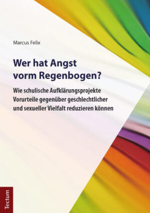 Eine starre Schullandschaft droht sich von der Lebensrealität der Lernenden zu entfernen - das ist nicht neu. Angstfreies und chancengleiches Lernen muss im Fokus aktueller Bildungsdebatten stehen - das ist ebenso breiter Konsens. Das Bestreben, Lernende in der Entwicklung von Individualität, Selbstvertrauen und Eigenverantwortung zu fördern, indem vielfältige sexuelle und geschlechtliche Identitäten in der Schulbildung implementiert und gleichwertig thematisiert werden, trifft allerdings noch immer auf Unverständnis und Widerstand. Ein Blick in Schulgesetze, Lehrpläne und Lernmaterialien verdeutlicht: Lesbische, schwule, bisexuelle, transidente, intergeschlechtliche und queere Lebensformen (kurz: LSBTIQ*) finden in der Schule keinesfalls adäquat Erwähnung, Lehrkräfte sind nicht ausreichend sensibilisiert. Um dennoch einer Tabuisierung der real gelebten Vielfalt zu entgehen, untersucht Marcus Felix den Gehalt einer ergänzenden pädagogische Strategie, die eine Öffnung von Schule für externe Aufklärungs- und Bildungsprojekte fordert. Inwiefern kann der Kontakt zu nicht-normativen Identitäten in der Schule negative Einstellungen reduzieren? Wie müssen diese Interaktionsanlässe erfolgversprechend angelegt werden? Welche Möglichkeiten bieten die Kontaktsituationen und wo liegen ihre Grenzen? Ein Buch für Engagierte und Interessierte an Aufklärung und Bildung, die Schule zu einem Erfahrungsraum jenseits eines dichotomen Normal und Anders umgestalten wollen.