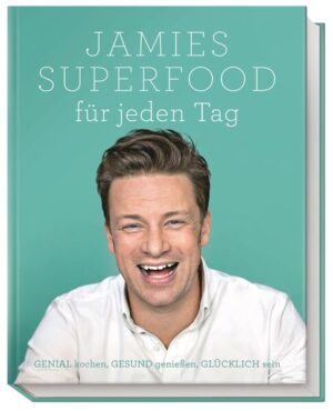 Nach einer persönlichen Reise, bei der seine Ernährung im Vordergrund stand, präsentiert Jamie Oliver das Ergebnis dieser Erfahrung: ein Kochbuch für gesunden Genuss mit dem Versprechen, "(…) jedes Rezept darin ist eine gute Wahl". Das Prinzip ist eine einfache Gleichung: genial kochen + gesund genießen = glücklich sein. So hat Jamie über 90 originelle Rezepte für Frühstück, Mittag- und Abendessen entwickelt, die einem fundierten ernährungswissenschaftlichen Konzept folgen. Vom Protein-Porridge mit Haferflocken, Samen, Nüssen und Quinoa über Fisch-Tacos mit Kiwi-Limetten-Chili-Salsa bis hin zur Kürbislasagne mit Spinat, Hüttenkäse und Samen: Herausgekommen sind alltagstaugliche Gerichte, die kalorienarm, reich an Nährstoffen und voller Aroma sind - Superfood eben, für ganz viel Genuss und wenig Reue. "Dieses Buch soll Ihnen die Tür zu einem bewussteren Umgang mit Essen öffnen, zu Mahlzeiten, die nicht nur satt machen, Energie liefern und die Laune heben, sondern auch heilende Kräfte haben. Ich möchte Ihnen mehr Wissen über gesunde Ernährung vermitteln und Ihnen zeigen, wie man eine ausgewogene Mahlzeit zusammenstellt". Jamie Oliver