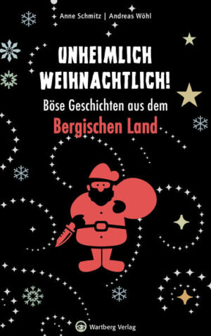 Weihnachten mal anders … Weihnachten im Bergischen Land - (k)ein Fest der Liebe und des Friedens? Dabei ist es doch so schön im Bergischen Land mit seinen vielen wunderbaren Orten und Menschen. Reisen Sie mit, von Waldbröl bis Ratingen, von Leverkusen bis Bergneustadt zu Weihnachtsmärkten, Talsperren und dunklen Orten. Werden Sie Zeuge, wie der Nikolaus die Wuppertaler Schwebebahn überfällt, eine nächtliche Erscheinung im Panarbora umgeht, das Christkind böse Briefe schreibt oder wie man im Bergischen mit Erbschleichern umgeht. Es erwarten Sie einige Bergische Spezialitäten, die es in sich haben.