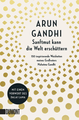 Mit dieser Sammlung von Zitaten des großen indischen Friedensaktivisten Mahatma Gandhi feiert sein Enkel Arun Gandhi den 150. Geburtstag seines Großvaters, der am 2. Oktober 2019 begangen wurde. Die von ihm kuratierten Zitate zu Themen wie Frauen, Frieden, Gewaltlosigkeit, Gerechtigkeit, Patriotismus, Moral oder Freiheit inspirieren damals wie heute. Begleitet wird der Band von einem Essay Arun Gandhis, in dem er sich an die Begegnungen mit seinem Großvater erinnert und von Ereignissen erzählt, bei denen Mahatma Gandhi zu seinen zeitlosen Einsichten gelangte. Aber auch, warum Mahatma Gandhis Lehre, die sich in diesen Bonmots kondensiert, bis heute nichts an Brisanz und Aktualität eingebüßt hat, erzählt Arun Gandhi in diesem Buch. Dabei liegt ihm besonders am Herzen, den Aufruf seines Großvaters Mahatma Gandhi zu bedingungslosem Frieden in die Welt zu tragen, besonders heute, angesichts der prekären Lage, in der sich unsere Erde befindet.