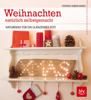 40 weihnachtliche Selbermach-Projekte aus Zweigen, Schwemmholz, Zapfen, Moos, Kiesel, Wolle, Filz, Leuchtobjekte: Laterne, Kerzenbrett, Wandstern. Deko: Engel, Sterne, Christbaumschmuck. Weihnachtsbäume: aus Zapfen, Ästen, Lichterketten. Für draußen: Gartenstecker, Zaundeko, Beleuchtung.