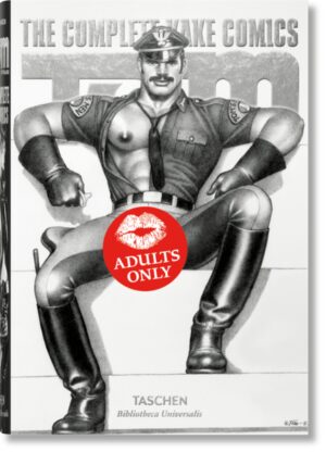 Im Jahr 1965 hatte Tom of Finland die Idee, einen immer wiederkehrenden Charakter für seine Comicgeschichten zu entwickeln, den ultimativen Toms Man. Das Ergebnis seiner ersten Überlegungen war ein Blondschopf namens Vicky - ein in Finnland recht verbreiteter männlicher Vorname. Später folgte eine von Tarzan inspirierte Figur, die Jack hieß. 1968 entschied sich Tom schließlich für Kake, einen dunkelhaarigen Ledermann mit Schnauzer, der häufig ein hautenges weißes T-Shirt trug, auf dem sein Motto Fucker zu lesen war. Und so fuhr Kake - wie ein hypermännlicher Missionar der Post-Stonewall-Ära - auf seinem Motorrad in der Gegend umher und trug das Bild vom freien, befriedigenden und ekstatischen Schwulensex in die Welt hinaus. Tom lebte viele seiner eigenen Fantasien in dieser Figur des Kake aus, und so wurde sie für viele Fans zum Sinnbild all dessen, was wir heute gemeinhin als Gay Clone Look der 1970er-Jahre bezeichnen. Zwischen 1968 und 1986 veröffentlichte Tom insgesamt 26 Folgen von Kakes Abenteuern, von denen die meisten als 20-seitige Heftchen auf den Markt kamen. Tom of Finland - The Complete Kake Comics versammelt alle 26 Einzelgeschichten in einer Ausgabe und bringt uns die Zeit wieder näher, als Männer noch richtige Kerle, Sex sorgenfrei und ein großer, dicker Schnauzbart ein absolutes Muss waren.