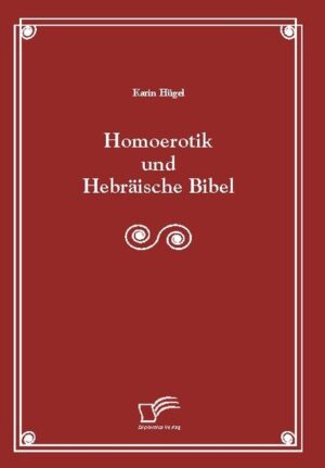 Für das Thema "Homoerotik" relevante Texte der Hebräischen Bibel werden im Rahmen von Rezeptionsästhetik und Intertextualität ausführlich behandelt: sowohl die Gesetzestexte Levitikus 18,22 und 20,13 als auch die Erzählungen von Sodom (Genesis 19,1-28), von Gibea (Richter 19), von Ham und Noach (Genesis 9,20-27), von Saul, David und Jonatan (1. Samuel 18-20 und 2. Samuel 1,26) und von Ruth, Noomi und Boas (Buch Ruth). Diskutiert wird hauptsächlich wissenschaftliche, großteils englischsprachige Literatur der letzten Jahrzehnte zu diesen Texten, aber auch Aussagen der Reformatoren Martin Luther und Johannes Calvin. Nicht erst seit der 2. Hälfte des 20. Jahrhunderts bis zur Gegenwart haben WissenschaftlerInnen begonnen, den biblischen Erzählkomplex der Geschichten über Saul, David und Jonatan homoerotisch zu deuten, sondern es gibt bereits eine lange Tradition literarischer homoerotischer Rezeptionen und Aneignungen der Bildenden Kunst dieser biblischen Figuren. Eine kleine Anzahl von freigeistigen Werken des 17. Jahrhunderts versuchte den Mythos von Sodom vernünftig zu kritisieren oder zu verhöhnen, um gleichgeschlechtliche Liebe zu entschuldigen oder sogar zu rühmen, was zusammen mit anderen literarischen Rezeptionen der Geschichte von Sodom bis zur Gegenwart eine eindruckvolle Bestätigung bereits vor und parallel zu den wissenschaftlichen Interpretationen des 20. und 21. Jahrhunderts darstellt. Außerhalb des wissenschaftlichen Betriebs, innerhalb der Literatur, erfolgte eine radikalere Aneignung der Verbindung von Ruth und Noomi für gleichgeschlechtliche Beziehungen. Theoretisch können alle Texte der Hebräischen Bibel queer gelesen werden, aber es hat sich herausgestellt, dass gerade die oben genannten Texte innerhalb der literarischen Rezeptionen, in den Aneignungen der Bildenden Kunst und der Musik und später in der Wissenschaft häufig homoerotisch bzw. queer interpretiert wurden. Außerdem wird nahe gelegt, Untersuchungen zum Thema "Bibel und Homoerotik" innerhalb des Rahmens einer "queeren Lesart" zu unternehmen, um die Risiken der Aufrechterhaltung der Heteronormativität zu reduzieren, wozu sich noch andere Texte der Hebräischen Bibel wie z.B. die beiden Schöpfungsberichte des Buchs Genesis, das Hohelied oder das Buch Judith etc. anbieten. Der Wert einer queeren intellektuellen Arbeit liegt vor allem auf ihrer Wirkung: in der Öffnung der Räume für bisher nicht gehörte Stimmen und in der Schaffung von Möglichkeiten für eine Transformation der Praktiken, Vergnügen, Begehren und Identitäten, verknüpft mit Sexualität. Da es nicht eine einzige queere Methode gibt, biblische Texte zu lesen, sondern ein weites Feld von queeren Interpretationen, die sich auf bestimmte Auslegungen des Begriffs "queer" gründen, werden die verschiedenen möglichen Bedeutungen von queer und unterschiedliche Ansätze der Queer-Theorie vorgestellt und ein Überblick über bereits bekannte queere Lesarten von Texten der Hebräischen Bibel gegeben.