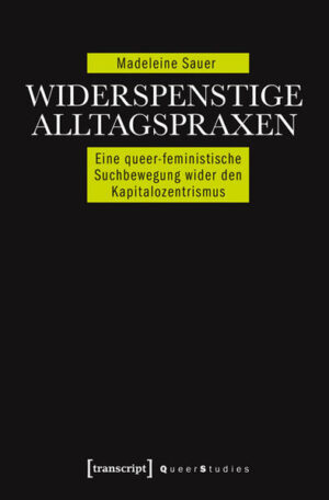 Widerspenstige Alltagspraxen sind kollektive Experimente, die sich auf der Suche nach emanzipatorischen Alternativen menschlichen Zusammenlebens und -arbeitens befinden. In drei Suchbewegungen verfolgt Madeleine Sauer die Frage, wie dominante Wissensproduktionen über Kapitalismus und Demokratie die Analyse widerspenstiger Alltagspraxen erschweren, welche queer-feministischen und herrschaftskritischen Theorieperspektiven dazu beitragen, jene Praxen in den Fokus zu nehmen, und was die Theorieproduktion von den gelebten Praxen lernen kann. Hierzu werden drei Praxisbeispiele aus dem Bereich der Raum(aneignungs)- und Stadtpolitiken - das Mietshäuser Syndikat, der Wagenplatz Schwarzer Kanal und das Projekt NewYorck im Bethanien - exemplarisch analysiert.