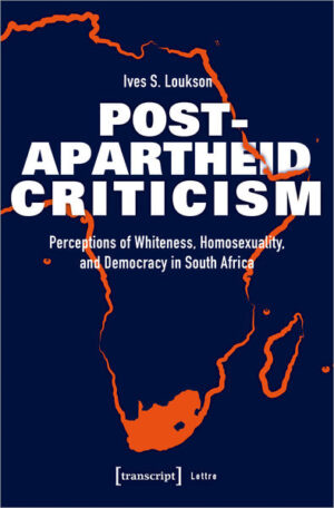 South Africa's post-apartheid narrative is one of democracy and equality - but its flaws run deep, argues Ives S. Loukson. Disclosing prejudices about whiteness, homosexuality and democracy in the »staged society«, he claims the concept of relation as an adequate framework for the embodiment of »profane democracy« understood in Agambian terms. Its fluidity is equated to openness and transparency that are relevant dimensions for profane democracy. A demonstration of literary criticism practiced as a fecund interdisciplinary activity, Loukson's study lays the foundation for post-apartheid criticism different from post-colonial criticism.