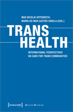 Around the world trans and gender diverse people are marginalized and discriminated against in medical, psychological, and nursing care. This anthology is the first to address the current situation of this population in various global healthcare settings. The perspectives from 11 different countries give insight into the difficult experiences of the trans and gender diverse community when seeking healthcare, and how self-organized community structures can help to overcome barriers to often inaccessible public healthcare systems. The majority of contributions are written from a lived trans and gender diverse perspective.