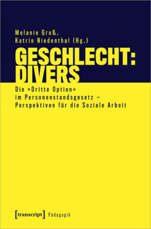 Seit der Novellierung des Personenstandsgesetzes im Dezember 2018 ist neben weiblich, männlich und keinem Eintrag auch der Geschlechtseintrag divers möglich. Mit dieser sogenannten Dritten Option, die nun auch inter- sowie nicht-binär trans*geschlechtlichen Menschen eine rechtliche und soziale Sichtbarkeit ermöglicht, sind jedoch längst nicht alle erforderlichen rechtlichen und sozialen Bedingungen zur Anerkennung geschlechtlicher Vielfalt umgesetzt. Die Anerkennung weiterer Geschlechterkategorien macht fachliche Reflexionen, (sozial-)pädagogische Konzeptionen und institutionelle Umgestaltungen in der Sozialen Arbeit notwendig. Die Beiträger*innen des Bandes leisten mit Blick auf die Kategorie Intergeschlechtlichkeit eine kritische Analyse des gesellschaftlichen und fachlichen Diskurses zur Gender-Diversity in der Sozialen Arbeit und zeigen Perspektiven für die künftige Gestaltung (sozial-)pädagogischer Prozesse in verschiedenen Handlungsfeldern.