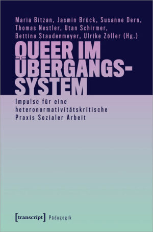 Junge queere Menschen erleben nach wie vor erhebliche Diskriminierungen und sind mit besonderen Herausforderungen konfrontiert. Fachkräfte im Arbeitsfeld des Übergangssystems zwischen Schule und Ausbildung bzw. Erwerbsarbeit sind gefordert, diverse Lebenslagen wahrzunehmen und in ihrem gesellschaftlichen Kontext zu reflektieren, um angemessene Unterstützung leisten zu können. Die Beiträger*innen bündeln Erkenntnisse aus aktuellen Studien zu Erfahrungen von Fachkräften und jungen queeren Menschen im Übergangssystem und in angrenzenden Bereichen. Dies wird verbunden mit Einführungen in institutionelle Logiken des Feldes und theoretische Zugänge sowie Impulsen für eine emanzipatorische Praxis.