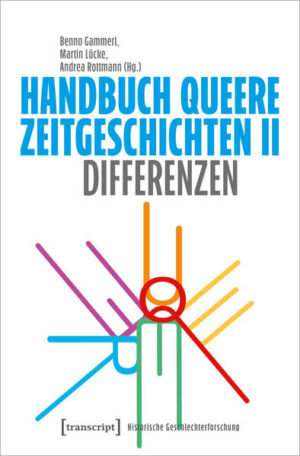 Dieses Handbuch macht queere Zeitgeschichte im deutschsprachigen Raum zum ersten Mal einem breiten Publikum zugänglich. Die Beiträge und Quellen erschließen Dynamiken, die das Leben von Lesben, Schwulen, Bisexuellen, trans* und nicht-binären sowie intergeschlechtlichen Personen (LSBTI) in Deutschland, Österreich und der Schweiz prägen. Im zweiten von drei Bänden stehen Differenzen, Konflikte und Diversität im gesamtgesellschaftlichen Rahmen sowie innerhalb von LSBTI-Communities seit 1945 im Fokus - von A wie »Ableismus« bis U wie »Unsichtbarkeit«.