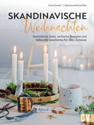 Bloggerin Anna Parwoll von @leavesandbutterflies öffnet in diesem Buch zur Weihnachtszeit die Türen ihres gemütlichen Scandi-Zuhauses. Geprägt vom skandinavischen Lebensgefühl und Interieur-Design zeigt sie, wie mit simplen Projekten eine festliche Stimmung entsteht. Sie fängt bei DIY-Ideen für Deko an, geht über zu Geschenkideen und landet bei Highlight-Rezepten wie Plätzchen aus der Backstube. Dieses Werk ist ein Must-Have für alle, die Weihnachten erleben und fühlen wollen!