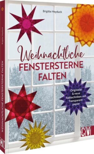 Frischer Wind für Weihnachtssterne! Kreative Ideen für weihnachtliche Fensterdekoration Entdecken Sie die Magie von selbstgebastelten Weihnachtssternen! Dieses Buch bietet Ihnen inspirierende Falttechniken, um funkelnde Sterne aus Transparentpapier zu kreieren. Dank leicht verständlicher Anleitungen gelingt die Umsetzung im Handumdrehen, und das Ergebnis wird Sie mit seiner Hochwertigkeit und Detailverliebtheit begeistern. Bringen Sie mit individuellen Fenstersternen Licht in die dunkle Jahreszeit und verleihen Sie Ihrem Zuhause eine zauberhafte Weihnachtsstimmung.