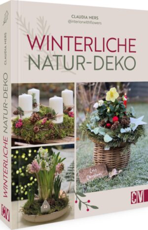 Winterlicher Blumenzauber! Tischdeko, Sträuße, Kränze - Claudia Mers bringt winterliche und weihnachtliche Dekorationen mit frischen Blumen und Naturmaterialien in Ihr Zuhause. Die Autorin setzt Blumen auf einfache, effektvolle Weise in Szene! Gerade in der dunklen Jahreszeit sorgen natürliche Dekoelemente für Lebendigkeit im eigenen Zuhause. Von Sträußen bis zur Tischdeko - ihre DIY-Ideen sind kostengünstig und leicht umzusetzen. Für Winter- und Weihnachtsdeko verwendet sie frische Blumen und Naturmaterialien. Auch Upcycling ist ein Thema: Vintage-Stücke erhalten durch ihre kreativen Ideen einen besonderen Charme. Saisonale Deko basteln mit Naturmaterialien: Zauberhafte Winter- und Weihnachtsdeko z.B. aus frischen Blumen Sträuße, Tischdeko & Kränze aus Naturmaterialien: Einfache aber effektvolle DIYs Upcyclingideen inklusive: Winter- und Weihnachtsdeko selber basteln mit Vintage-Stücken