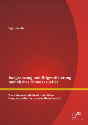 Der Autor intendiert in diesem Buch die Lebenswirklichkeit männlicher Homosexueller in unserer heutigen Gesellschaft im Stil eines Einführungswerkes vorzustellen. Der gesellschaftliche Umgang mit diesem Stigma hat in den vergangenen Jahrzehnten viele Veränderungen erfahren wie beispielsweise eine größere gesellschaftliche Akzeptanz und Normalität. Es wird versucht die Frage zu klären, ob es für Homosexuelle diese gesellschaftliche Normalität denn wirklich gibt, da immer noch Berichte und Untersuchungen von Diskriminierungserfahrungen, Stigmatisierungen und Ausgrenzungen vorliegen. Neben einem historischen Überblick zur Erklärung des Stigmas Homosexualität, wird die Konstitution des Homosexuellen mit Hilfe der sexuellen Identitätsentwicklung und des Coming Out ebenso untersucht wie auch die Typiken des Schwulseins, das Stigma-Management in Verbindung mit den sexuellen Handlungsstilen und die Folgen der Ausgrenzung. Hierbei werden Alleinstehende und Partnerschaften gegenüber gestellt. Ein Ausblick auf die gesellschaftlichen Modernisierungsprozesse in Hinblick auf die homosexuelle Identitätsentwicklung runden das Werk ab.