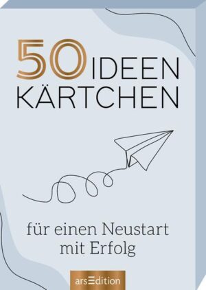 Leider hielt es der Verlag arsEdition nicht für nötig, bei der Anmeldung im Verzeichnis lieferbarer Bücher sorgfältig zu arbeiten und das Buch 50 Ideenkärtchen für einen Neustart mit Erfolg von N. N. mit einer Inhaltsangabe auszustatten.