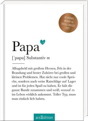 Leider hielt es der Verlag ROWOHLT Taschenbuch nicht für nötig, bei der Anmeldung im Verzeichnis lieferbarer Bücher sorgfältig zu arbeiten und das Buch Papa (Substantiv, m) von N. N. mit einer Inhaltsangabe auszustatten.