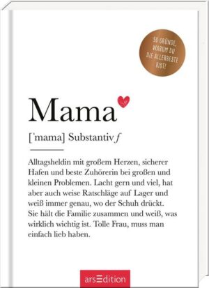 Leider hielt es der Verlag Carlsen nicht für nötig, bei der Anmeldung im Verzeichnis lieferbarer Bücher sorgfältig zu arbeiten und das Buch Mama (Substantiv, f) von N. N. mit einer Inhaltsangabe auszustatten.