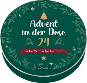 Leider hielt es der Verlag arsEdition nicht für nötig, bei der Anmeldung im Verzeichnis lieferbarer Bücher sorgfältig zu arbeiten und das Buch Advent in der Dose. 24 liebe Wünsche für dich von N. N. mit einer Inhaltsangabe auszustatten.