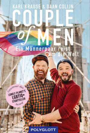 Pilgern in Japan, Gay Ski Weeks in Kanada, Zip-Lining durch die Baumkronen des tropischen Regenwaldes in Costa Rica, eine Zugsafari durch den Süden Afrikas, Städtetrips zu Pride Parades, Disneyland in Florida - die beiden sympathischen Reiseblogger Karl und Daan haben zusammen bereits mehr als 50 Länder auf fünf Kontinenten erkundet. Als »Couple of Men« erzählen sie von den Sonnen- und Schattenseiten ihrer bisherigen Erlebnisse unterwegs und gewähren spannende Einblicke in ihr gemeinsames Leben und die LGBTQ+-Communities auf der ganzen Welt. Ein persönlicher und sehr berührender Bericht und ein Appell für ein offeneres und respektvolleres Miteinander - nicht nur auf Reisen.