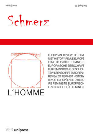 Schmerzen sind zwar eine historische Konstante, aber stark kulturell und zeitspezifisch geprägt. Geschlechterordnungen beeinflussen, was als schmerzhaft empfunden und wie Schmerz ausgedrückt, vermittelt und gedeutet wird. Die in diesem Heft versammelten Beiträge veranschaulichen anhand von Fallstudien die Verknüpfungen von Geschlecht und Schmerz. Die behandelten Themen reichen von selbst zugefügten Schmerzen in psychiatrischen Kontexten oder Selbstverletzungen in queer-feministischen künstlerischen Praktiken über Deutungen von Geburtsschmerzen durch männliche Mediziner bis hin zu den von griechischen Frauen praktizierten Trauerritualen und dem Versuch einer jüdischen Fotografin, das Trauma der Shoah künstlerisch zu fassen. Der Schwerpunkt der Aufsätze liegt auf dem Europa des 19. und 20. Jahrhunderts. Aus dem Inhalt: Schmerzen unter der Geburt / Selbstbestrafungen im Fokus der Tiroler Psychiatrie im Vormärz / Dora Kallmus Post-War Slaughterhouse Photographs (1949-1958) / Selbstverletzung als Self-Empowerment in der Performance Art / Imaginationen von Frauenemanzipation zwischen Deutschland und den USA bei Hugo Münsterberg (1863-1916) / Female Expressions of Pain in the Lamentation Songs of Mani in Modern Greece / Looking at History through the Lens of the Body: Kathleen Canning im Gespräch mit Heidrun Zettelbauer / Anti-Genderismus und Pädophilie-Diskurs als politisch-kirchlicher Kampfplatz am Fallbeispiel Ungarn Pain, although a historical constant, is culturally and temporally specific. Cultural gender orders influence what is perceived as painful and how pain is expressed, communicated and interpreted. The articles collected in this special issue illustrate the interlinkage of gender and pain. The case studies address a number of topics, from deliberately self-inflicted pain in psychiatric contexts and as queer-feminist art practice to interpretations of birth pain by male physicians to female Greek mourning rituals and a Jewish photographer's attempt to deal artistically with the trauma of the Holocaust. The focus is on Europe in the 19th and 20th century.