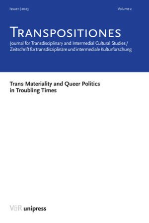 The third issue of TRANSPOSITIONES will be devoted to trans concepts of materiality and queer politics emerging from the view of the world entangled in the hybrid relationships of matter, gender, human and nonhuman, technology and epistemology derived from Barads agential realist interpretation of quantum physics. The central text in this issue will be the German translation by Esther Kinsky of the article TransMaterialities: Trans*/Matter/Realities and Queer Political Imaginings by Karen Barad. The basic intention of this issue is, therefore, to form a platform for critical discussion of Karen Barads method of discursive transposition of approaches, assuming a subversive coexistence of post-secular conversions of the idea of genesis and physically proven sources of planetary life on Earth.