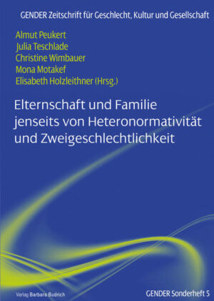 Same-sex parenting, co-parenting, blended family: These terms try to capture the phenomenon that parenthood and family are realized in manifold constellations. They are caught between empirical diversity and social notions of norm and normality. The articles in this special issue explore the family forms of lesbian two-parent families, trans* and co-parenthood, non-monogamous relationship networks, and queer relationship networks in a refugee context.